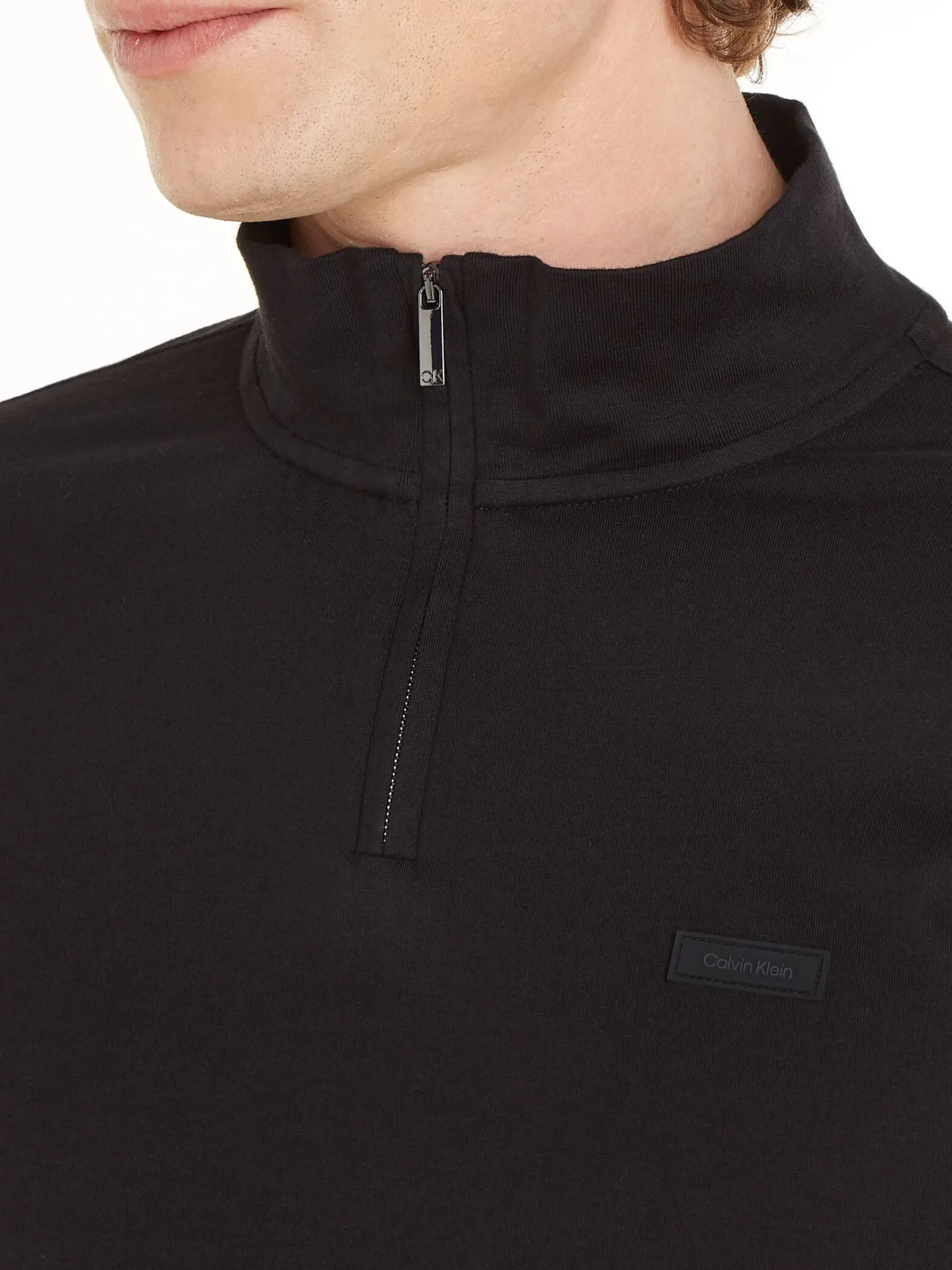 Herren Langarmshirt SMOOTH COTTON LS ZIP UP