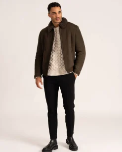 Herren Lederjacke GORANO mit Lammfell Relaxed Fit