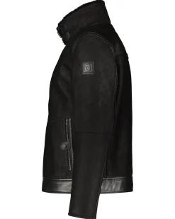 Herren Lederjacke SHELTER-DF mit Lammfell