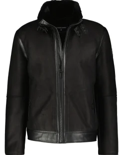 Herren Lederjacke SHELTER-DF mit Lammfell