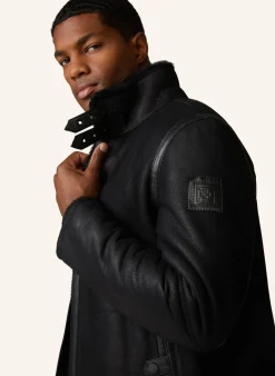 Herren Lederjacke SHELTER-DF mit Lammfell