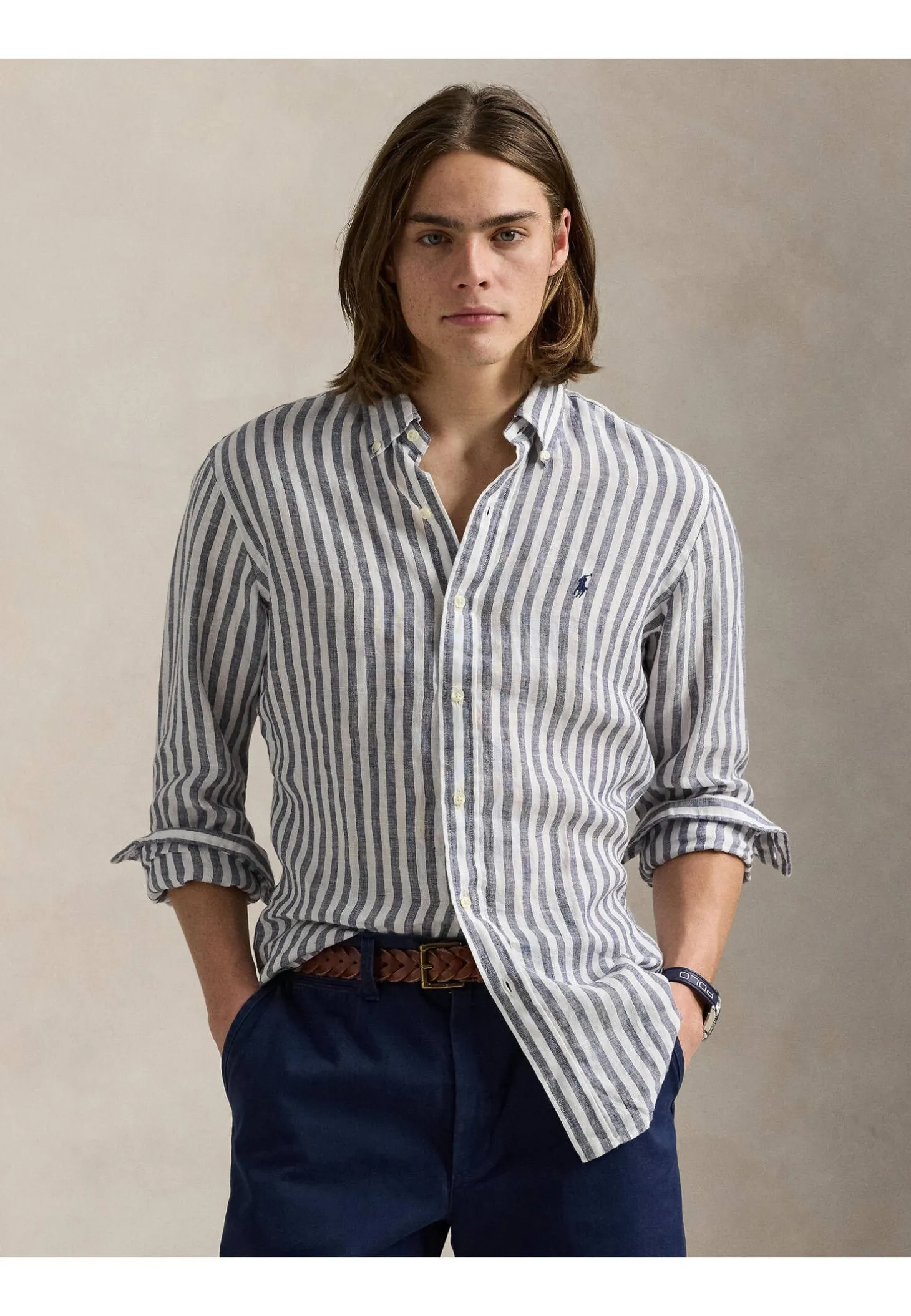 Herren Leinenhemd Custom Fit