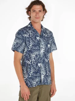 Herren Leinenhemd Kurzarm Regular Fit