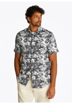 Herren Leinenhemd LINEN VACATION PRT SHIRT Regular Fit