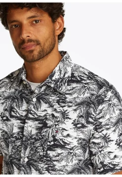 Herren Leinenhemd LINEN VACATION PRT SHIRT Regular Fit