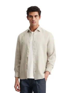 Herren Leinenhemd Shaped Fit