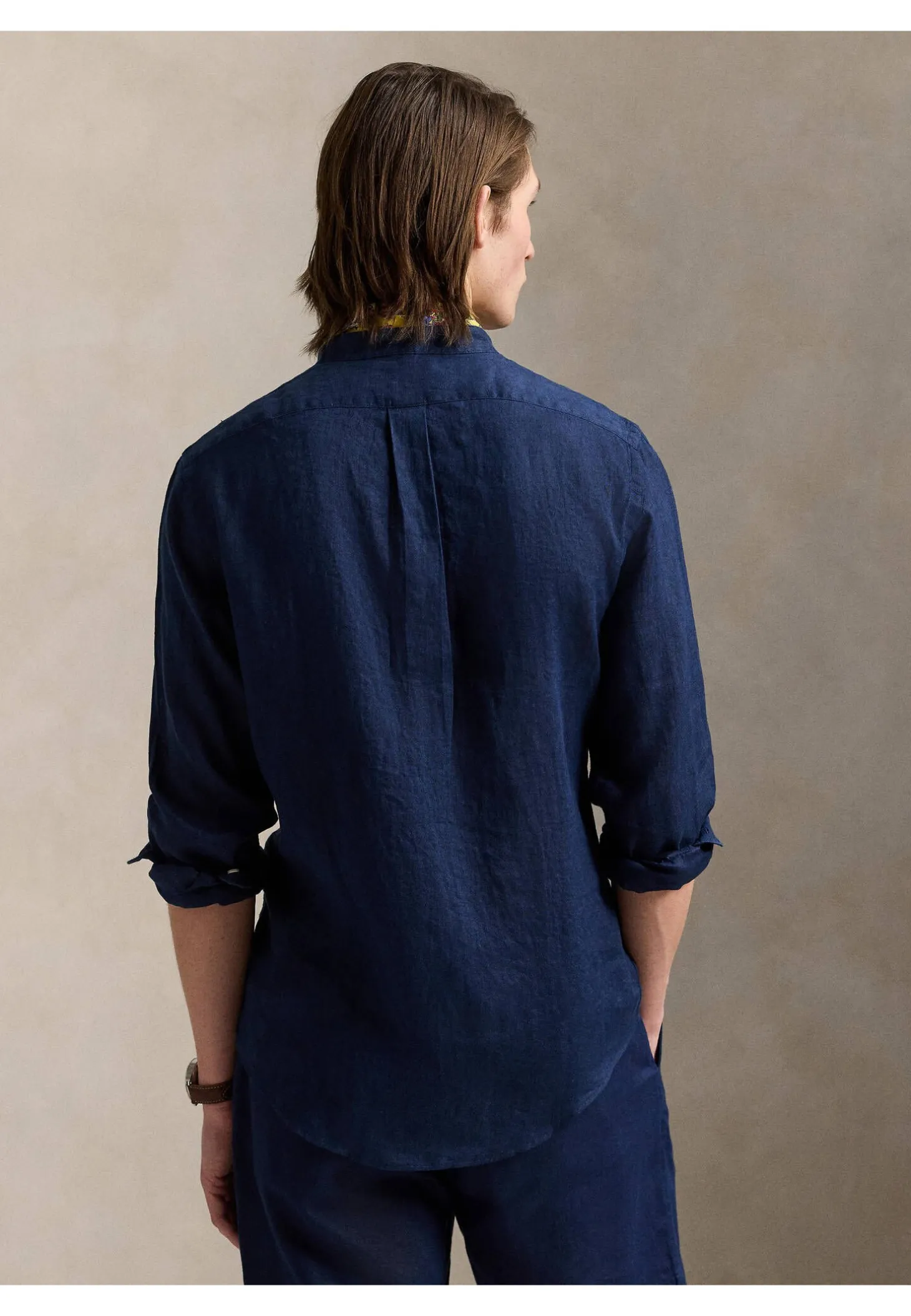 Herren Leinenhemd Slim Fit