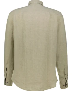 Herren Leinenhemd Slim Fit Langarm