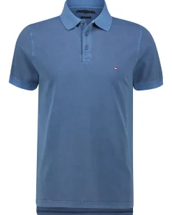 Herren Poloshirt aus Baumwolle GARMENT DYE Kurzarm