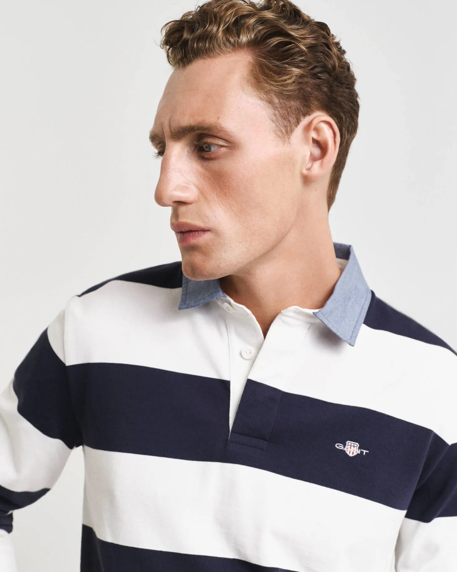 Herren Poloshirt CHAMBRAY HEAVY RUGGER