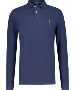 Herren Poloshirt Custom Slim Fit Langarm