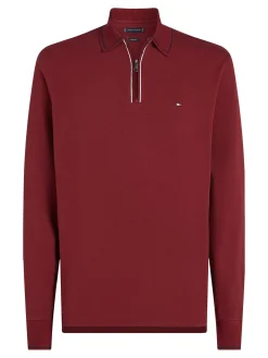 Herren Poloshirt LS ZIP RWB DETAIL REG POLO