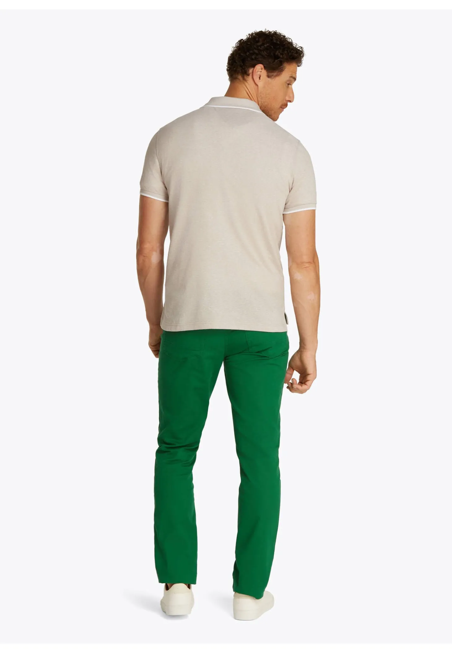 Herren Poloshirt mit Leinen LINEN REG POLO