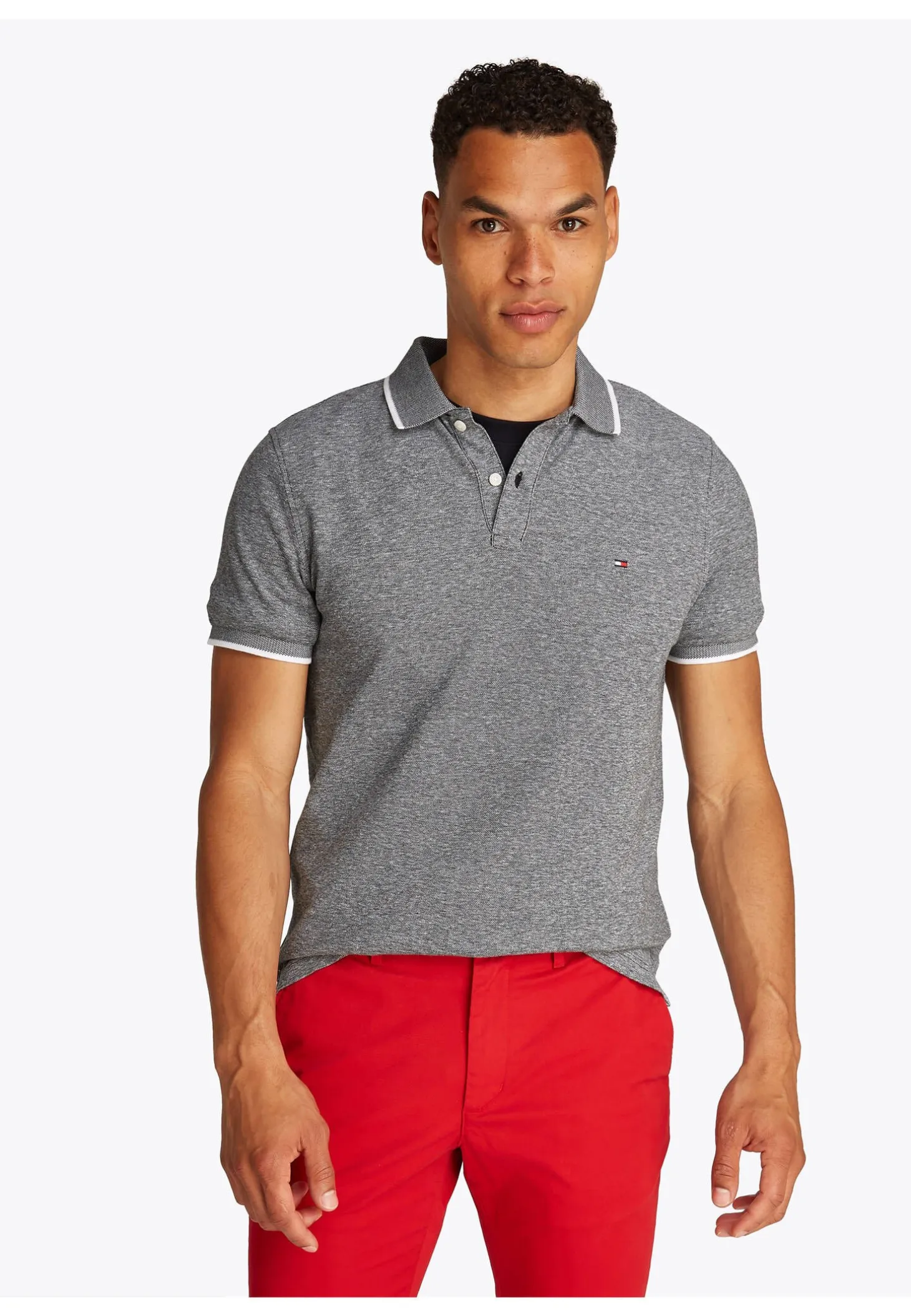 Herren Poloshirt mit Leinen LINEN REG POLO