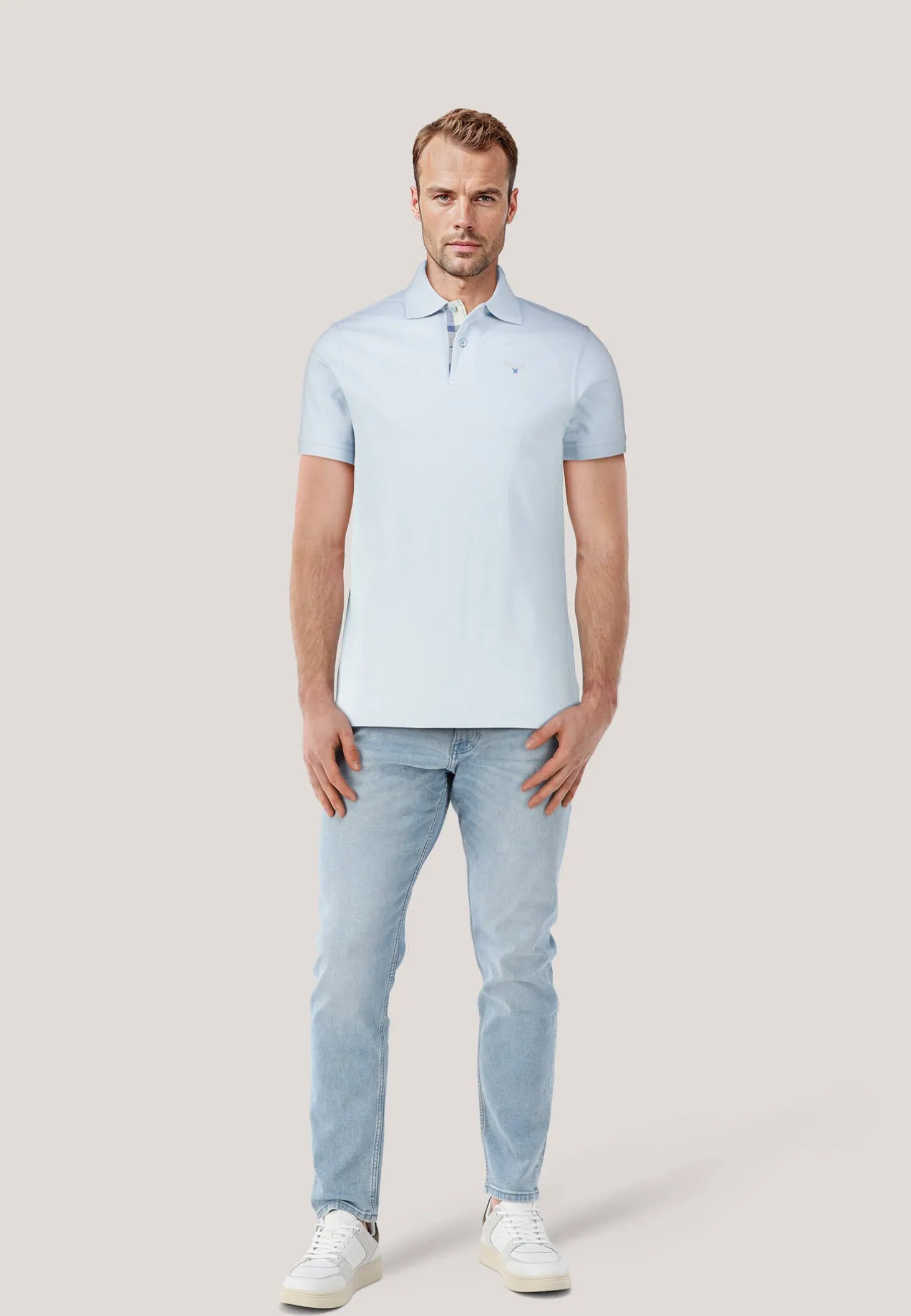 Herren Poloshirt TARTAN PIQUE Tailored Fit