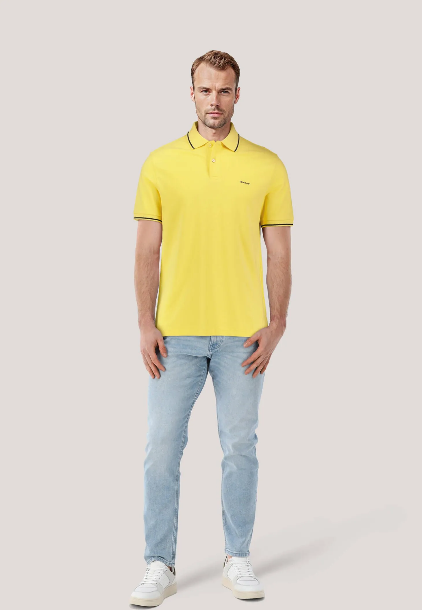 Herren Poloshirt TIPPED PIQUE Regular Fit