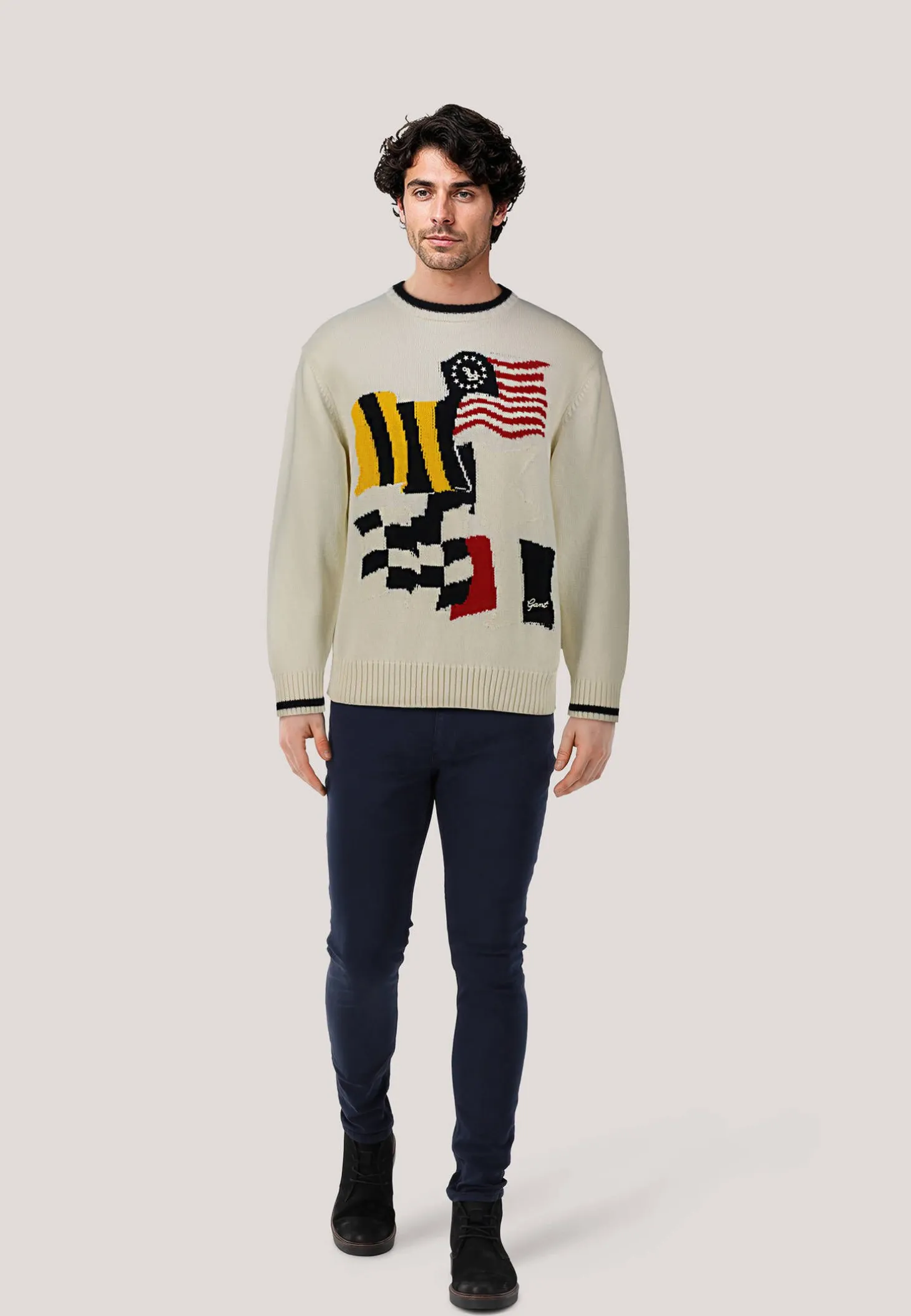 Herren Pullover aus Baumwolle Relaxed Fit