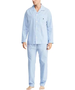 Herren Pyjama zweiteilig lang