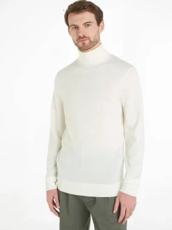 Herren Rollkragenpullover SUPERIOR WOOL Strickpullover aus Wolle