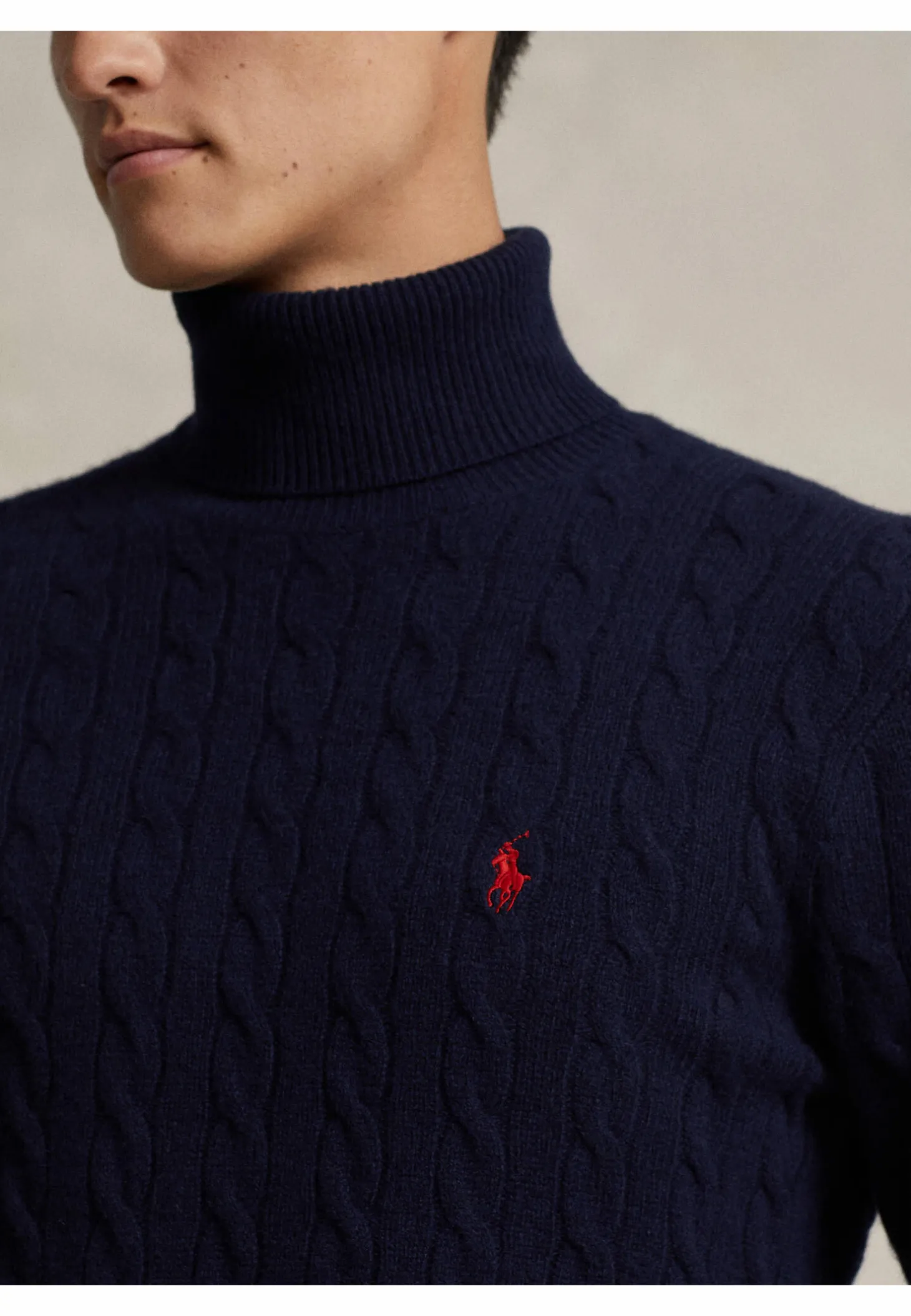 Herren Rollkragenpullover mit Kaschmir