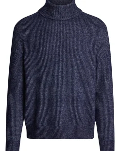 Herren Rollkragenpullover mit Baumwolle und Wolle DC STRUCTURE MOULINE ROLL NECK