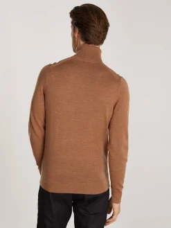 Herren Rollkragenpullover SUPERIOR WOOL Strickpullover aus Wolle