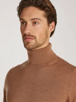 Herren Rollkragenpullover SUPERIOR WOOL Strickpullover aus Wolle