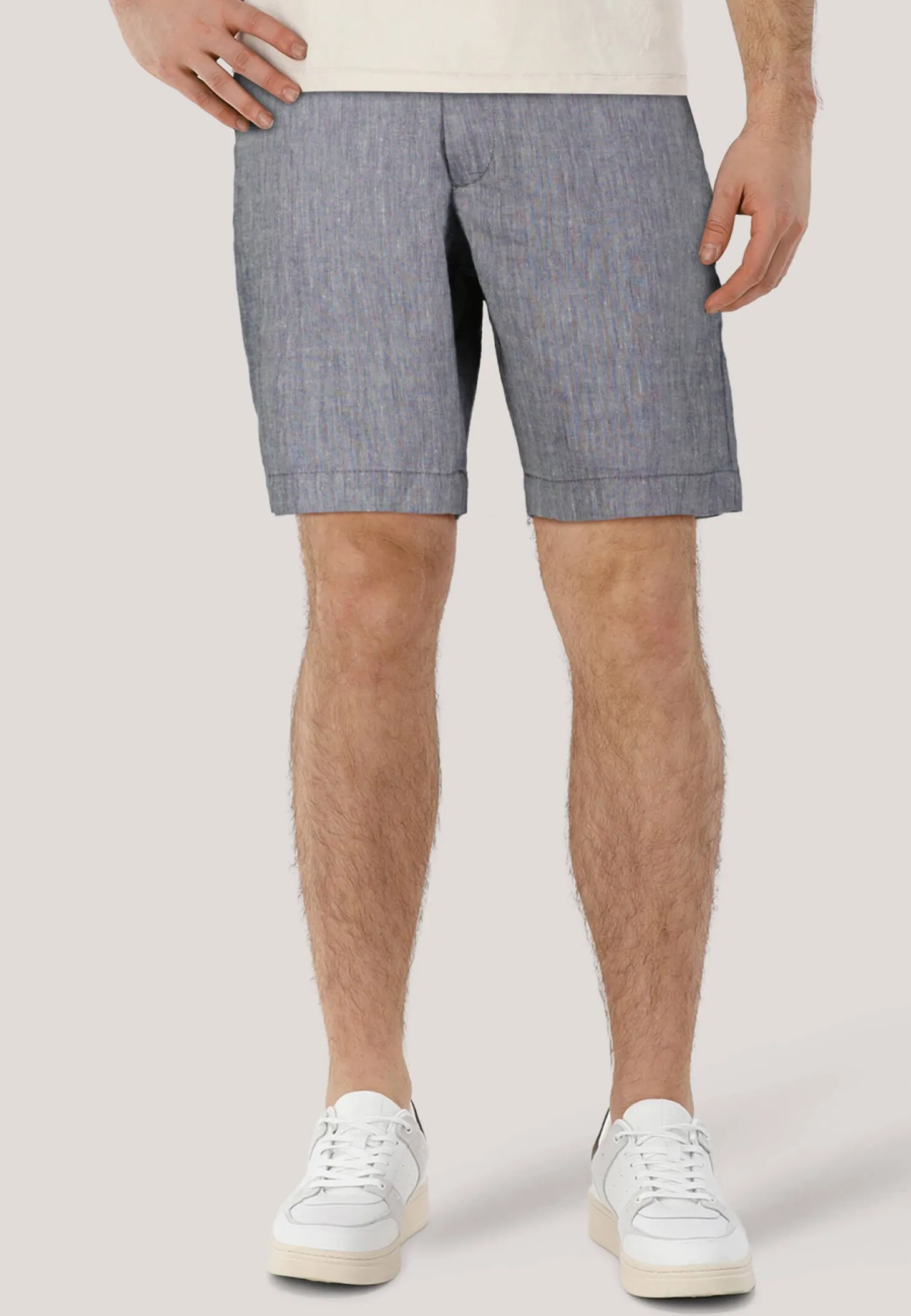 Herren Shorts mit Leinen C-KANE-RDS Regular Tapered Fit