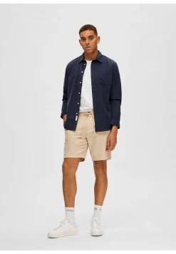 Herren Shorts SLHCOMFORT-BRODY LINEN SHORTS