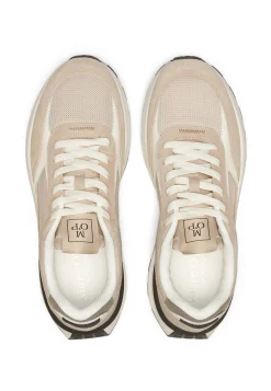 Herren Sneaker im Materialmix mit Leder