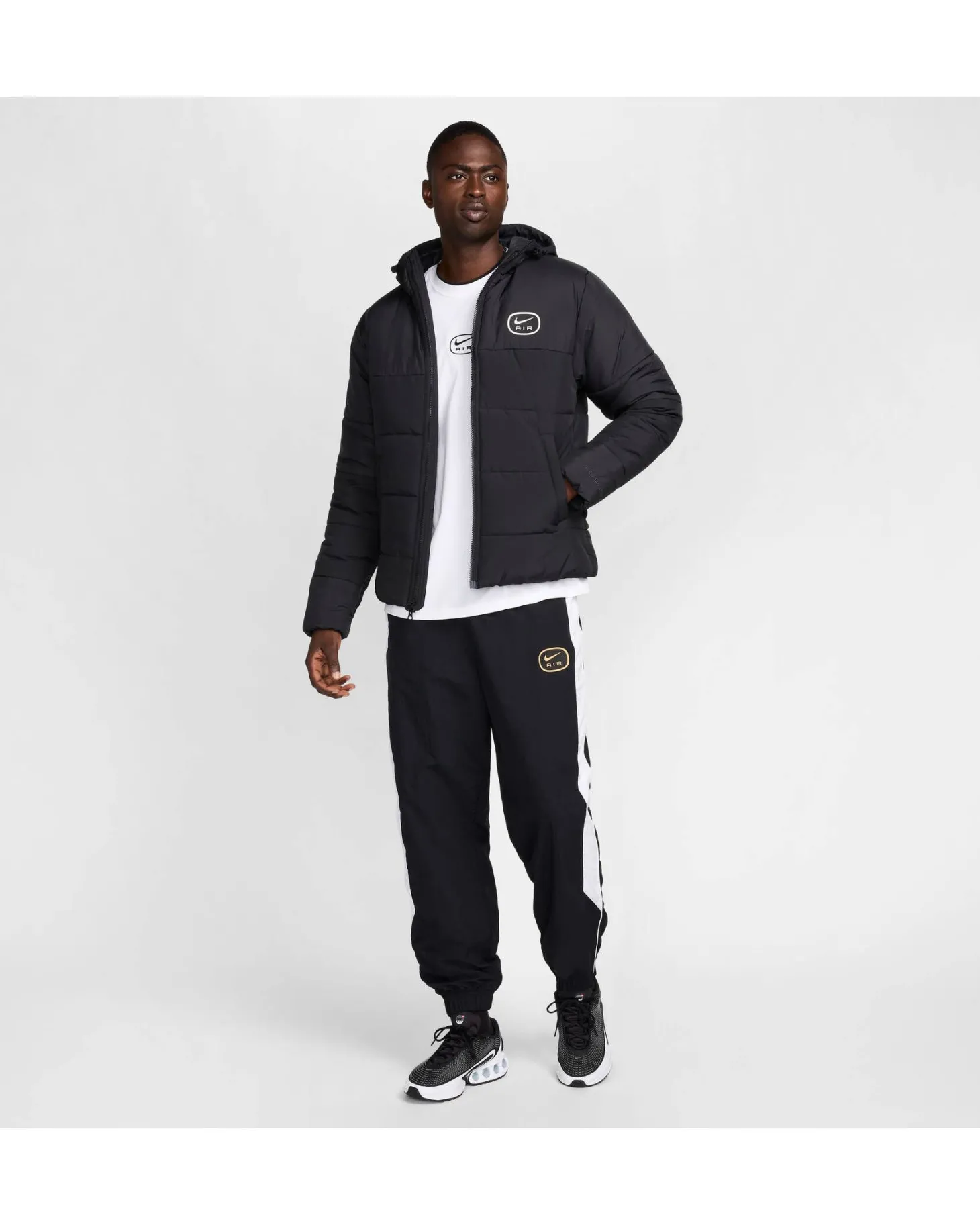 Herren Steppjacke mit Kapuze AIR