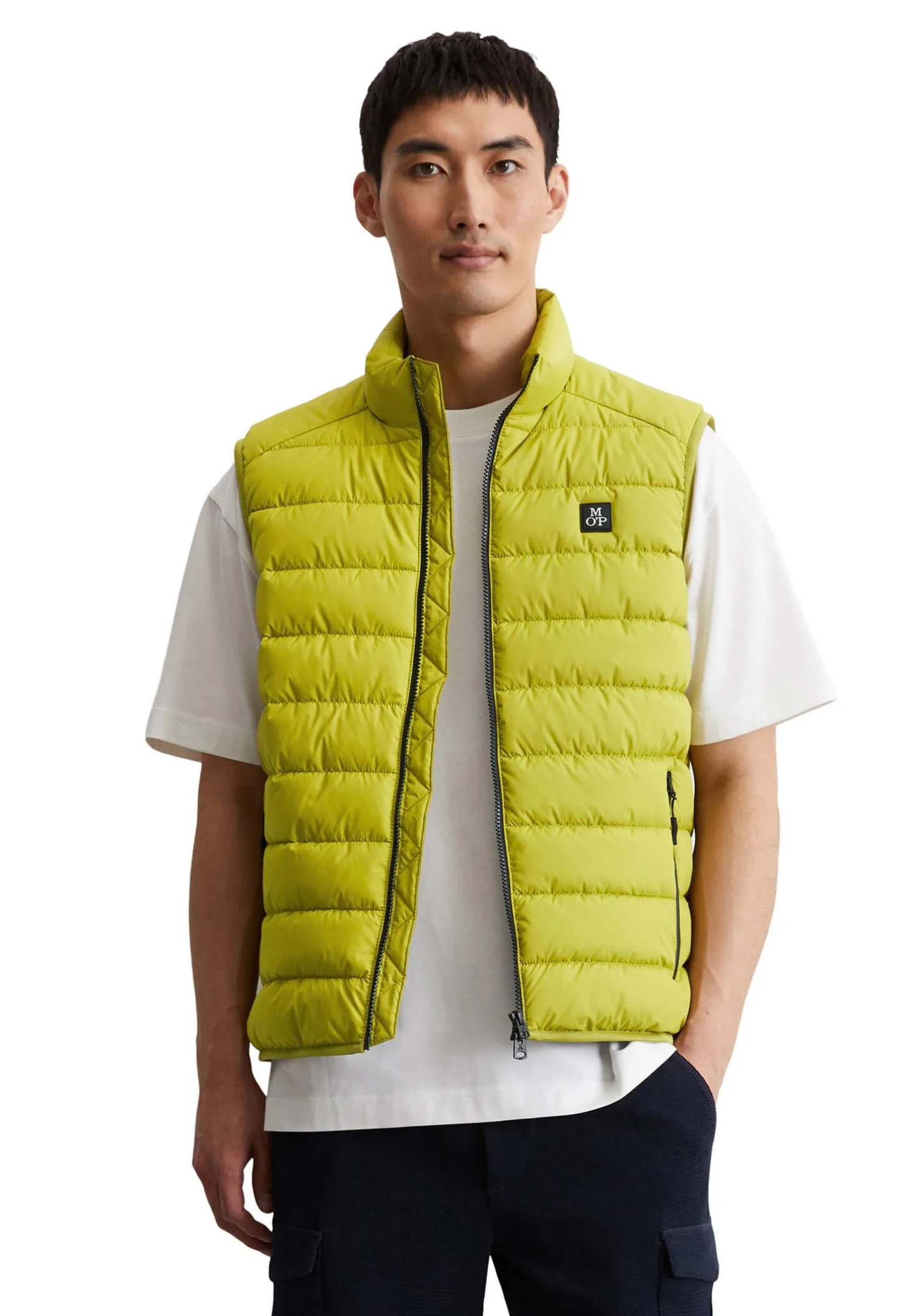 Herren Steppweste wasserabweisend mit Packtasche Regular Fit