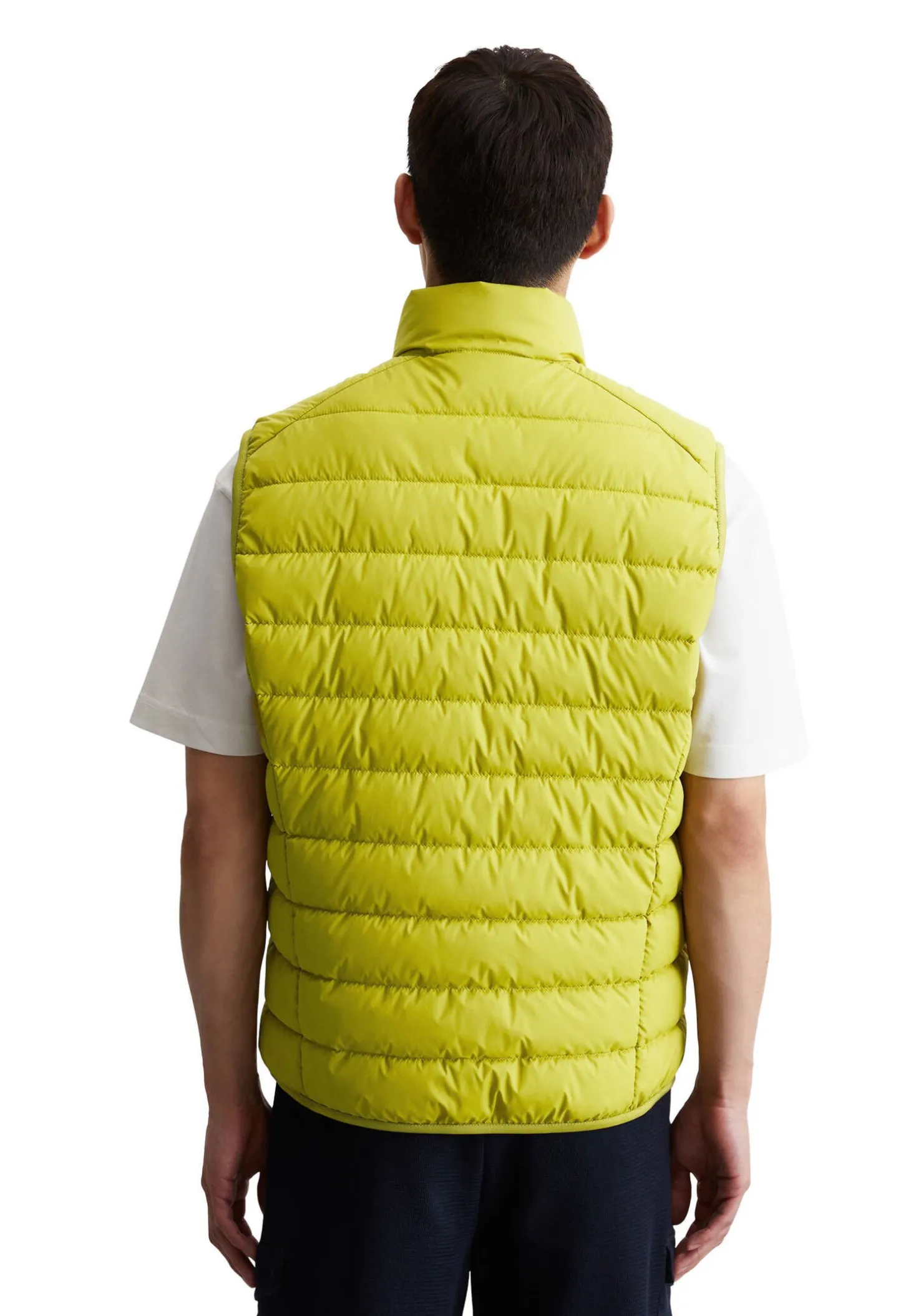 Herren Steppweste wasserabweisend mit Packtasche Regular Fit