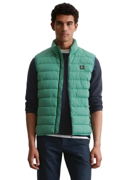 Herren Steppweste wasserabweisend mit Packtasche Regular Fit