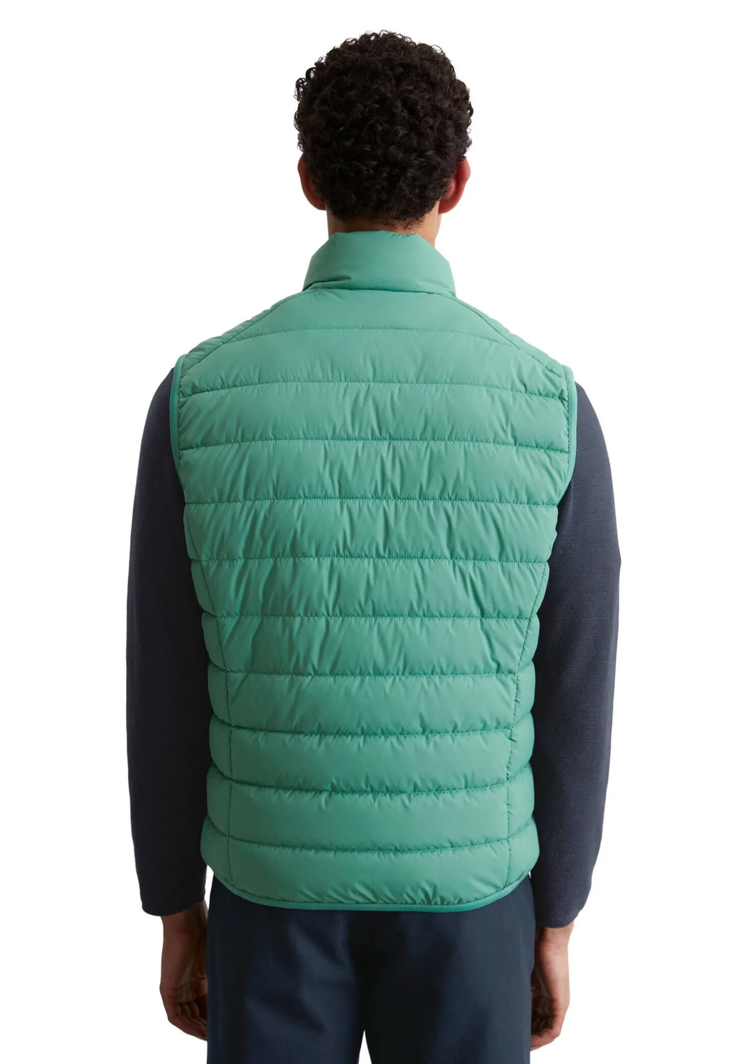 Herren Steppweste wasserabweisend mit Packtasche Regular Fit