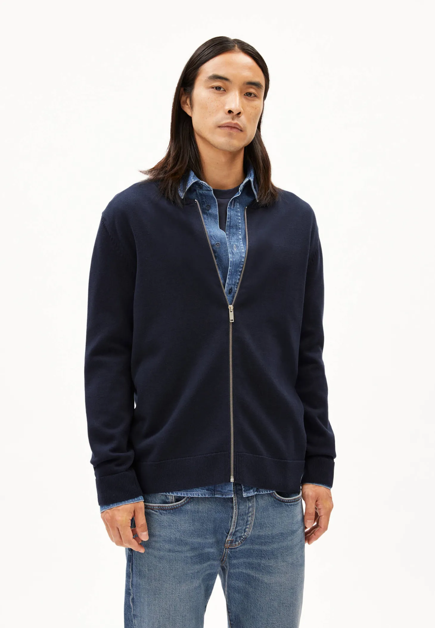 Herren Strickjacke aus Bio-Baumwolle AGAAMO