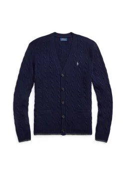 Herren Strickjacke aus Wolle und Kaschmir