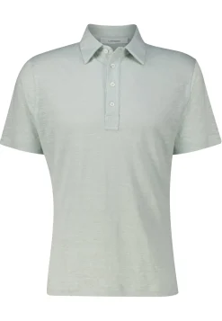 Herren Strickpolo aus Leinen