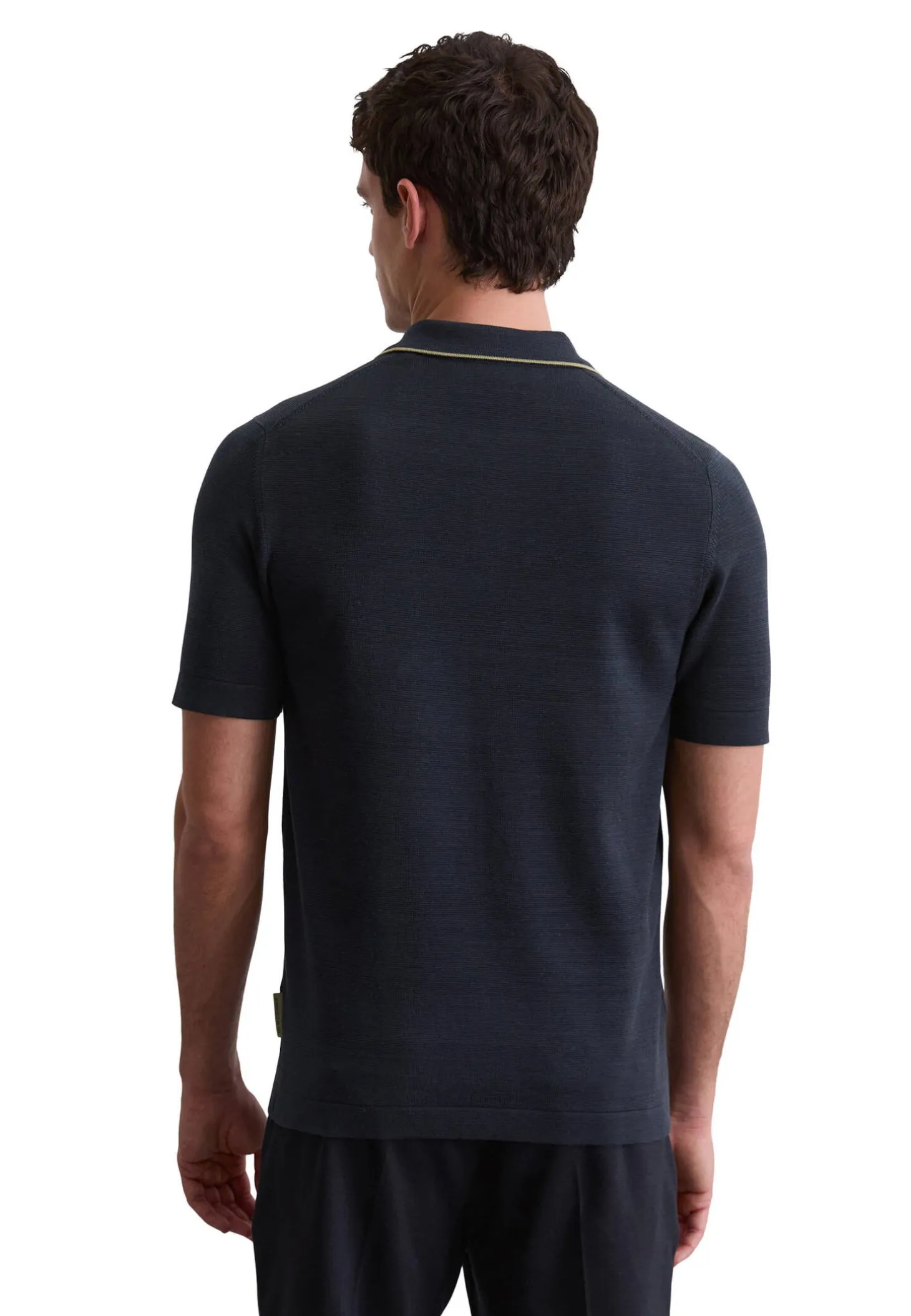 Herren Strickpoloshirt aus Bio-Baumwolle