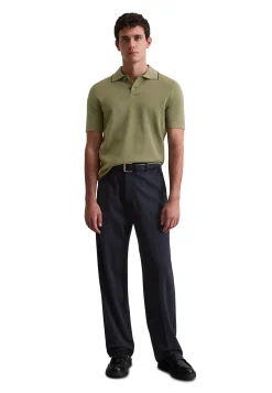 Herren Strickpoloshirt aus Bio-Baumwolle