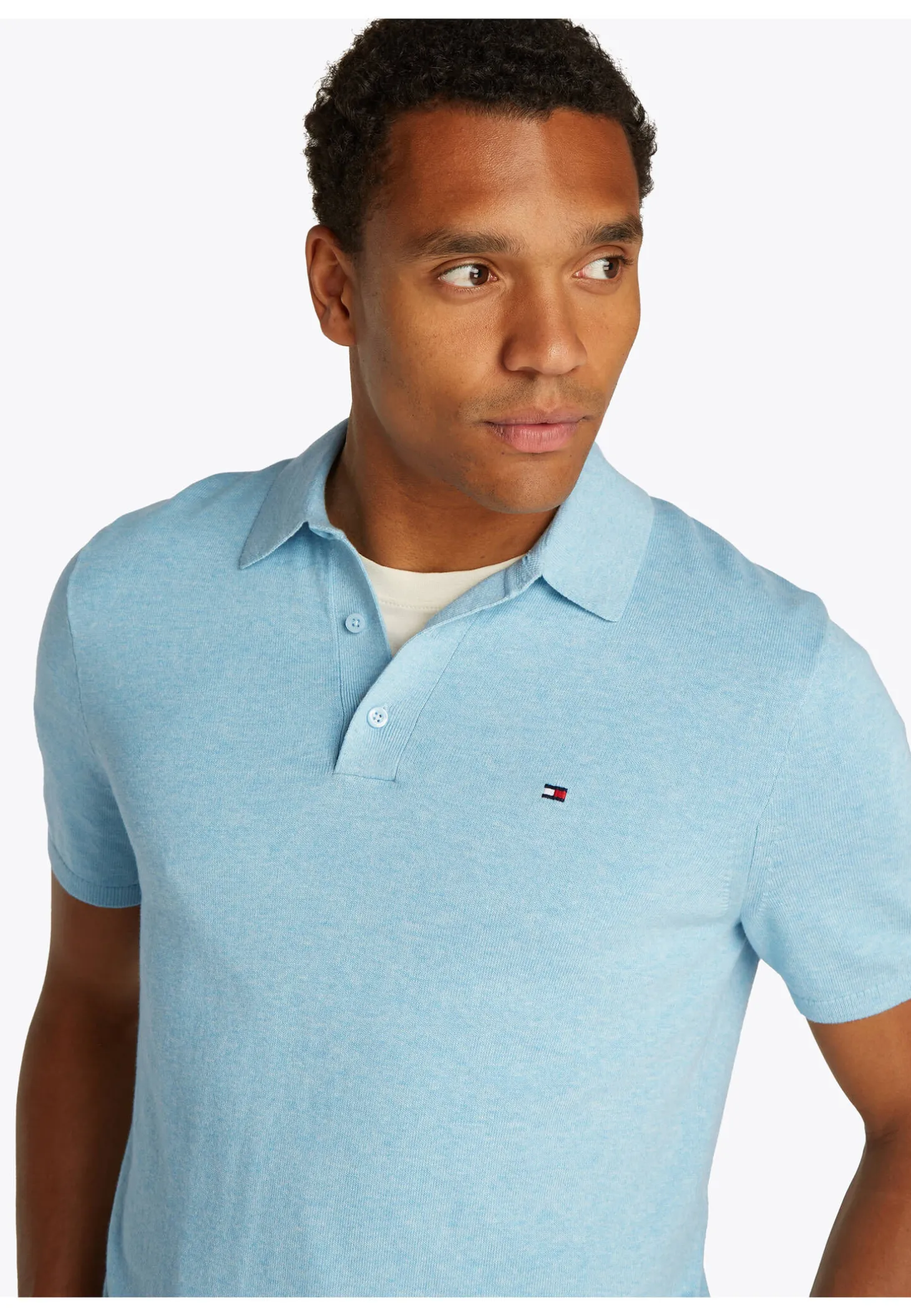 Herren Strick-Poloshirt ESSENTIAL COTTON KNITTED POLO