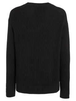Herren Strickpullover aus Bio-Baumwolle RELAXED LINEAR SWEATER