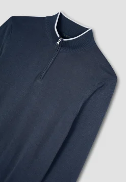 Herren Strickpullover aus Seide und Baumwolle