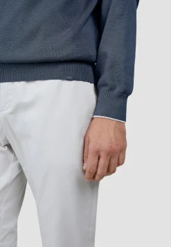 Herren Strickpullover aus Seide und Baumwolle