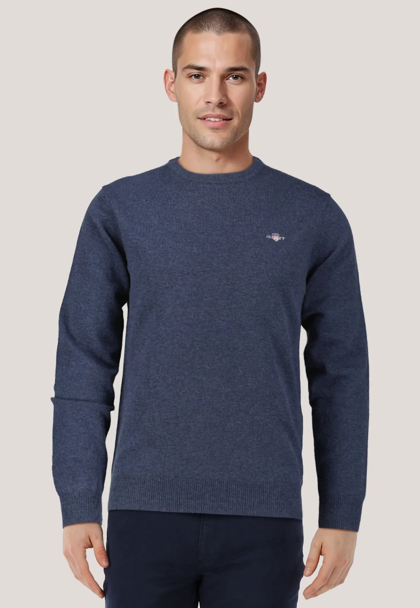 Herren Strickpullover aus Lammwolle SUPERFINE LAMBSWOOL