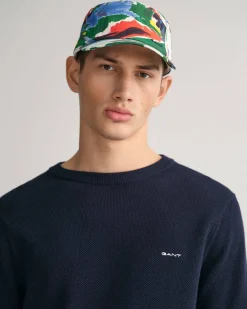 Herren Strickpullover aus Baumwoll-Piqué Regular Fit