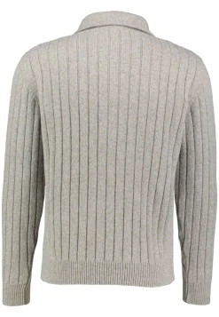 Herren Strickpullover aus Wolle-Alpaka-Mix mit Troyerkragen