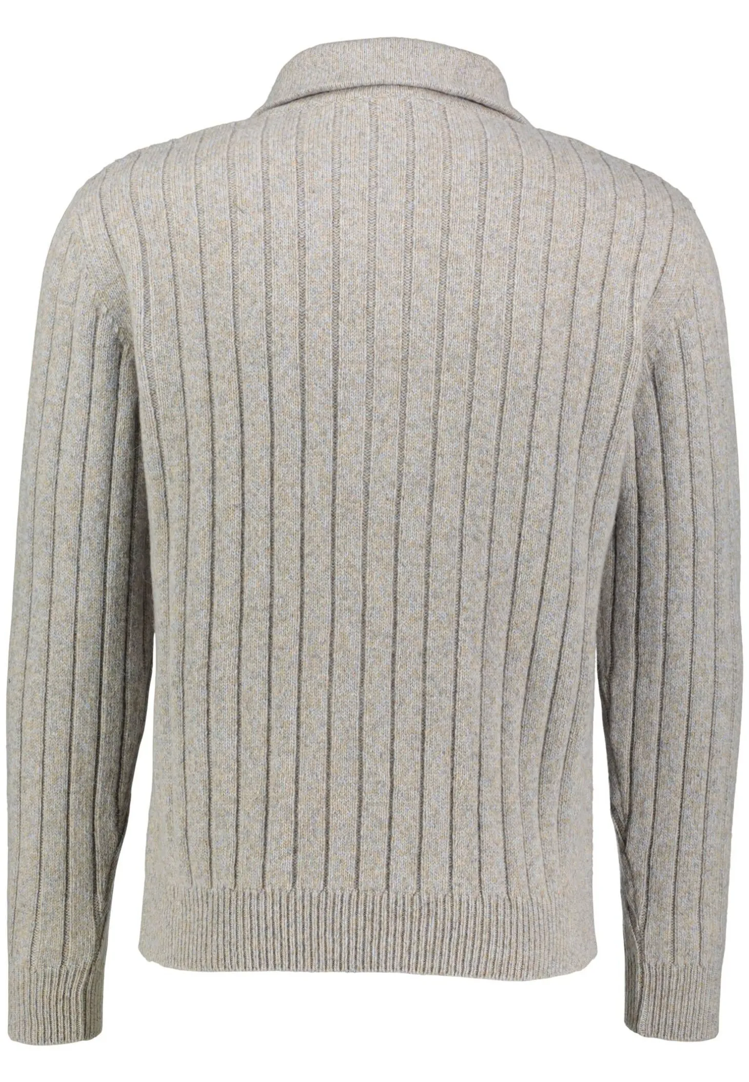Herren Strickpullover aus Wolle-Alpaka-Mix mit Troyerkragen