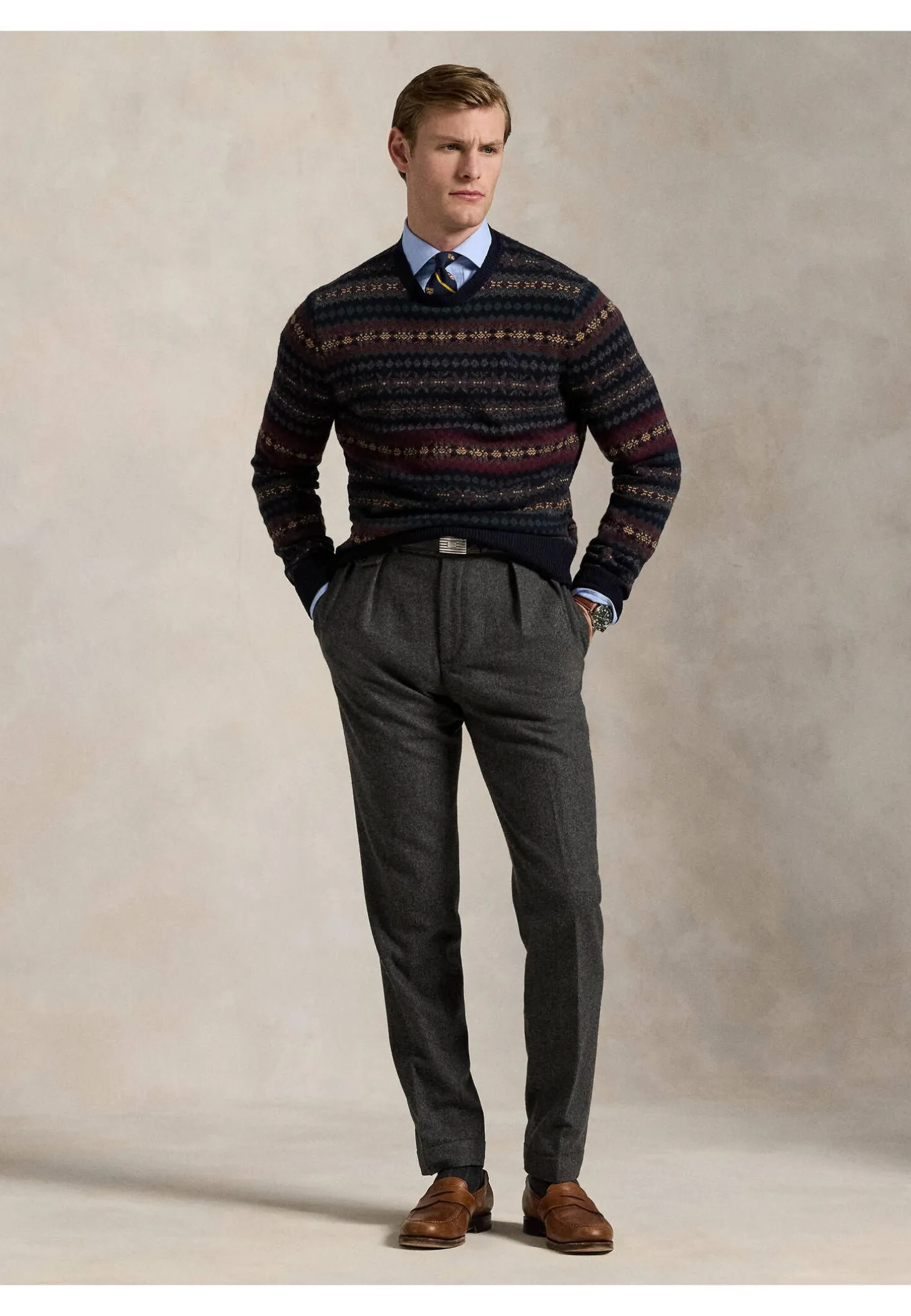 Herren Strickpullover aus Wolle