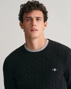 Herren Strickpullover aus Baumwolle COTTON CABLE C-NECK